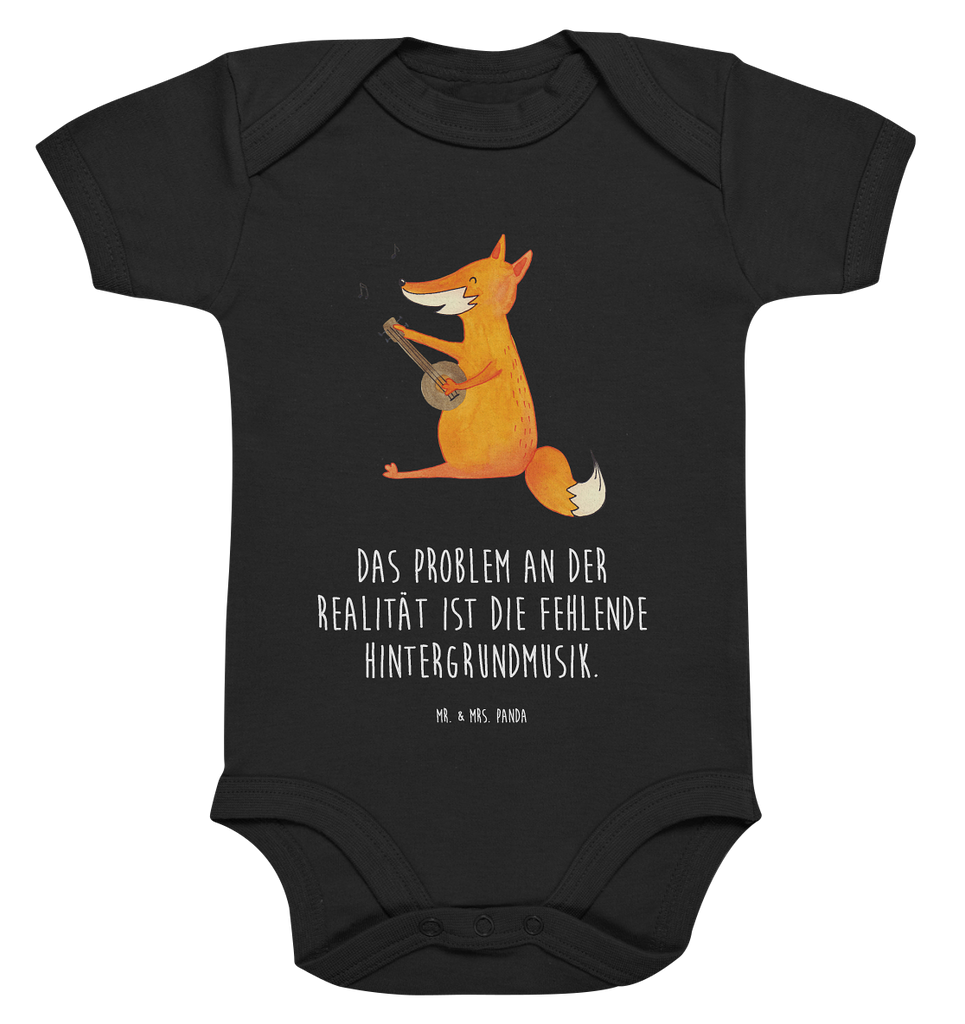 Organic Baby Body Fuchs Gitarre Babykleidung, Babystrampler, Strampler, Wickelbody, Baby Erstausstattung, Junge, Mädchen, Fuchs, Füchse, Geschenk Musiker, Musik Spruch, Musikerin, Sänger, Sängerin, Gitarre