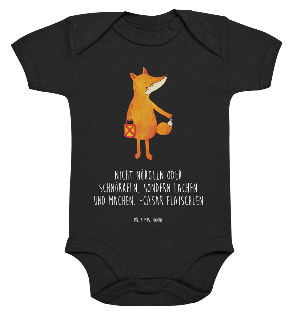 Organic Baby Body Fuchs Laterne Babykleidung, Babystrampler, Strampler, Wickelbody, Baby Erstausstattung, Junge, Mädchen, Fuchs, Füchse, Spruch trösten, Liebeskummer Spruch, Laterne, Sankt Martin, Laternenumzug, Aufmuntern, Cäsar Otto Hugo Flaischlen