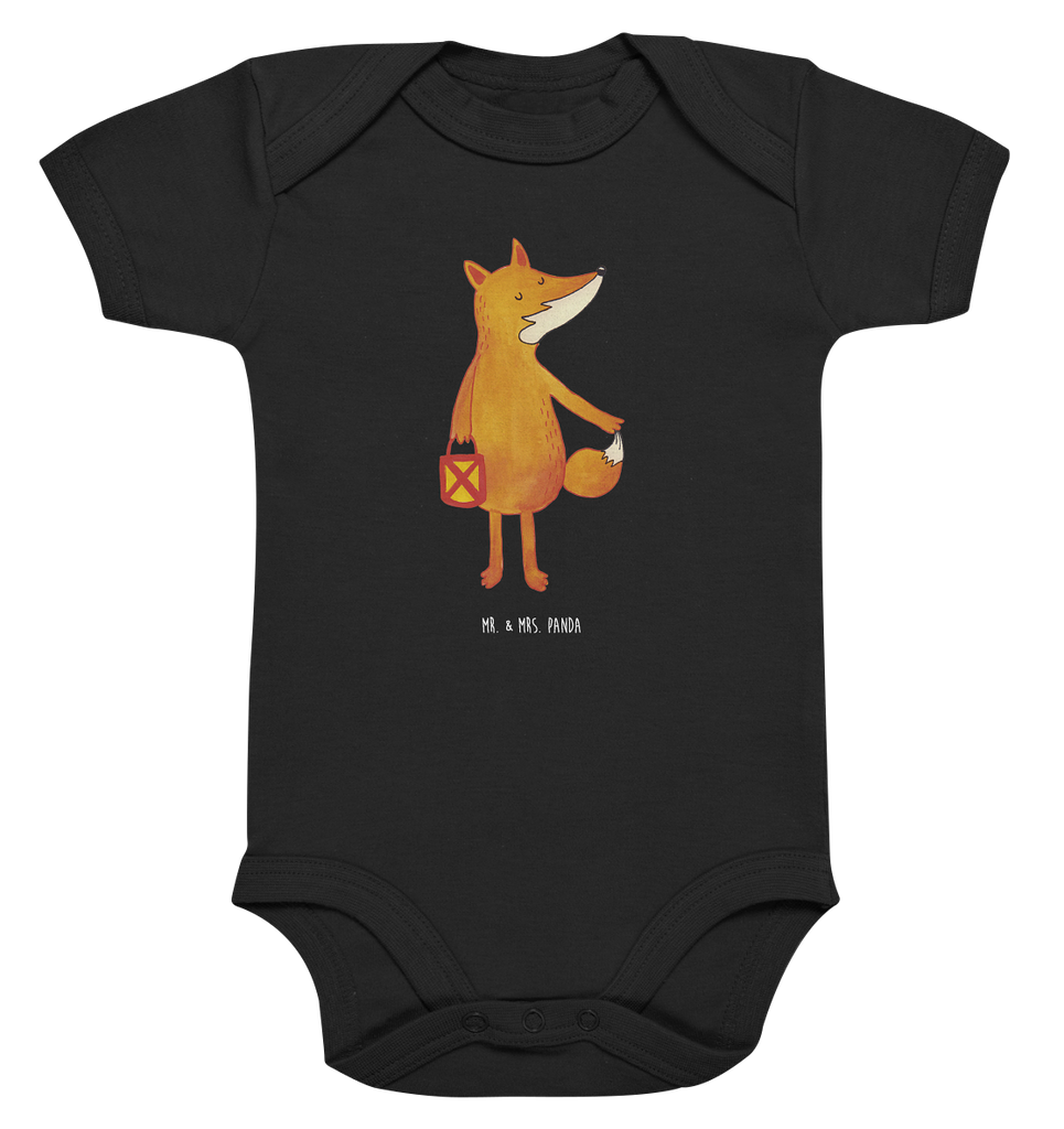 Organic Baby Body Fuchs Laterne Babykleidung, Babystrampler, Strampler, Wickelbody, Baby Erstausstattung, Junge, Mädchen, Fuchs, Füchse, Spruch trösten, Liebeskummer Spruch, Laterne, Sankt Martin, Laternenumzug, Aufmuntern, Cäsar Otto Hugo Flaischlen