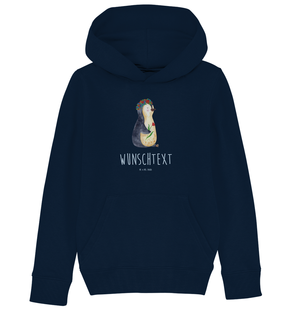 Personalisierter Kinder Hoodie Pinguin Blumenkranz Personalisierter Kinder-Hoodie, Personalisierter Kapuzenpullover für Kinder, Personalisiertes Kinder-Oberteil, Personalisierter Mädchen-Hoodie, Personalisierter Jungen-Hoodie, Personalisierter Mädchen-Kapuzenpullover, Personalisierter Jungen-Kapuzenpullover, Personalisierte Mädchen-Kleidung, Personalisierte Jungen-Kleidung<br />Personalisiertes Mädchen-Oberteil, Personalisiertes Jungen-Oberteil, Kinder Hoodie mit Namen, Kinder Hoodie mit Wunschtext, Pinguin, Pinguine, Blumenkranz, Universum, Leben, Wünsche, Ziele, Lebensziele, Motivation, Lebenslust, Liebeskummer, Geschenkidee