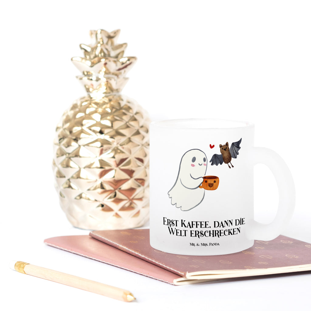 Teetasse Gespenst Kaffee Teetasse, Teeglas, Teebecher, Tasse mit Henkel, Tasse, Glas Teetasse, Teetasse aus Glas, Halloween, Deko, Martinssingen, Dekoration, Geschenke, Schenken, Gespenst, Kaffee
