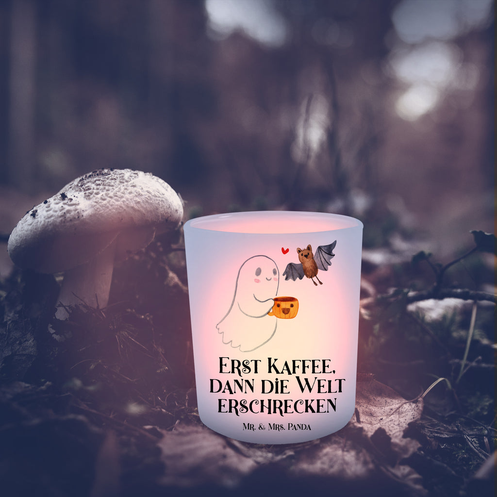 Windlicht Gespenst Kaffee Windlicht Glas, Teelichtglas, Teelichthalter, Teelichter, Kerzenglas, Windlicht Kerze, Kerzenlicht, Halloween, Deko, Martinssingen, Dekoration, Geschenke, Schenken, Gespenst, Kaffee