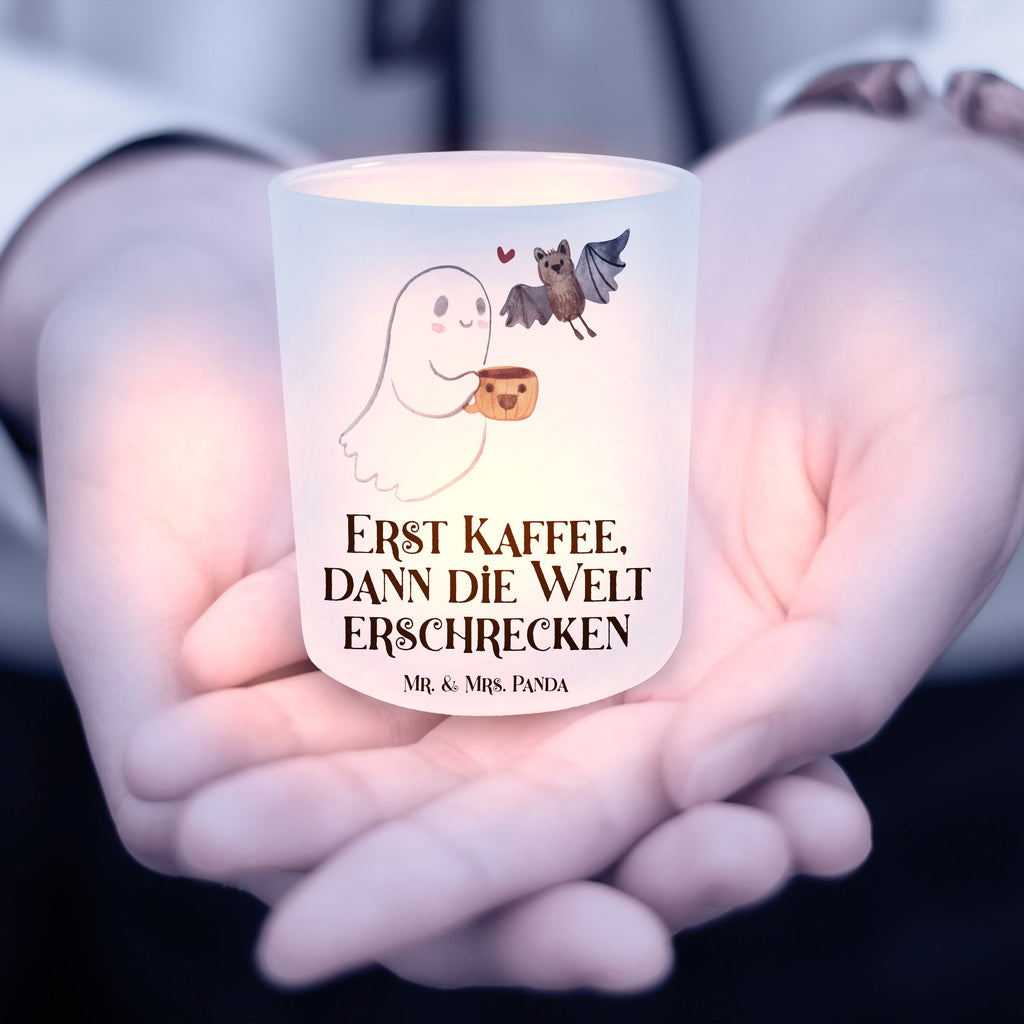 Windlicht Gespenst Kaffee Windlicht Glas, Teelichtglas, Teelichthalter, Teelichter, Kerzenglas, Windlicht Kerze, Kerzenlicht, Halloween, Deko, Martinssingen, Dekoration, Geschenke, Schenken, Gespenst, Kaffee