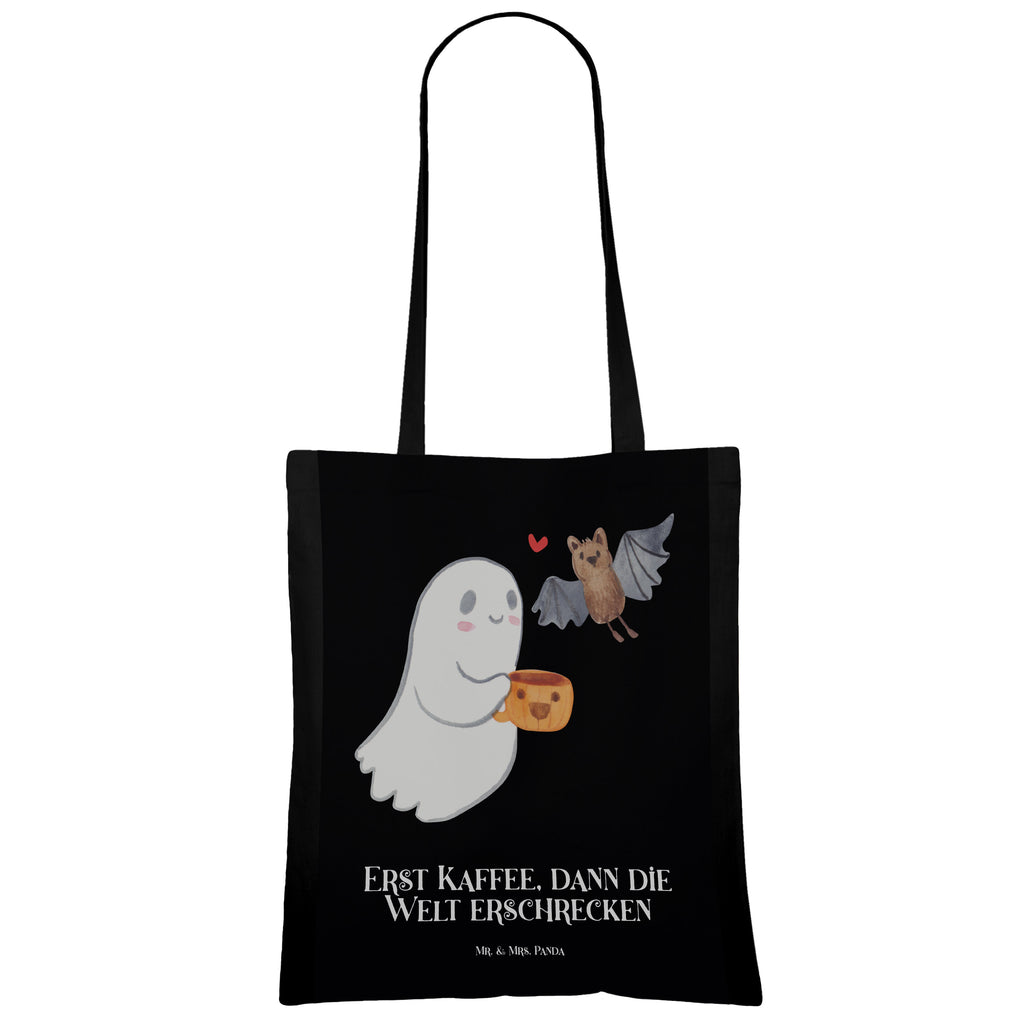 Tragetasche Gespenst Kaffee Beuteltasche, Beutel, Einkaufstasche, Jutebeutel, Stoffbeutel, Halloween, Deko, Martinssingen, Dekoration, Geschenke, Schenken, Gespenst, Kaffee