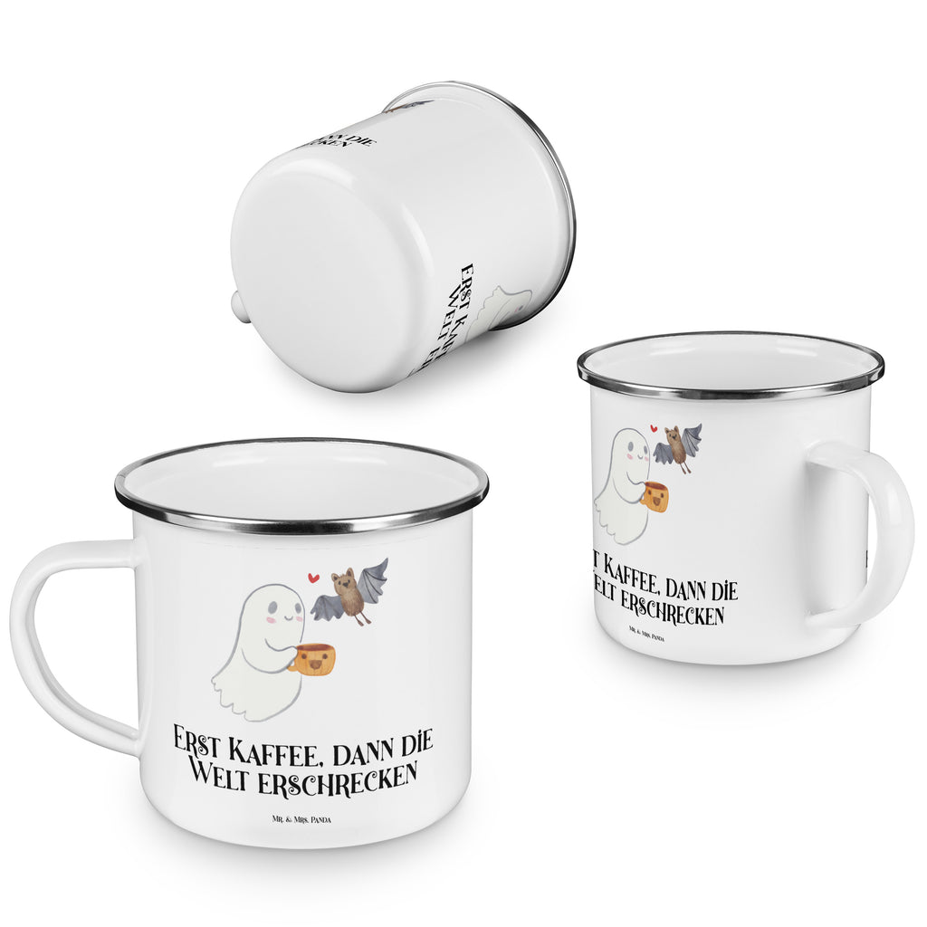 Camping Emaille Tasse Gespenst Kaffee Campingtasse, Trinkbecher, Metalltasse, Outdoor Tasse, Emaille Trinkbecher, Blechtasse Outdoor, Emaille Campingbecher, Edelstahl Trinkbecher, Metalltasse für Camping, Kaffee Blechtasse, Camping Tasse Metall, Halloween, Deko, Martinssingen, Dekoration, Geschenke, Schenken, Gespenst, Kaffee