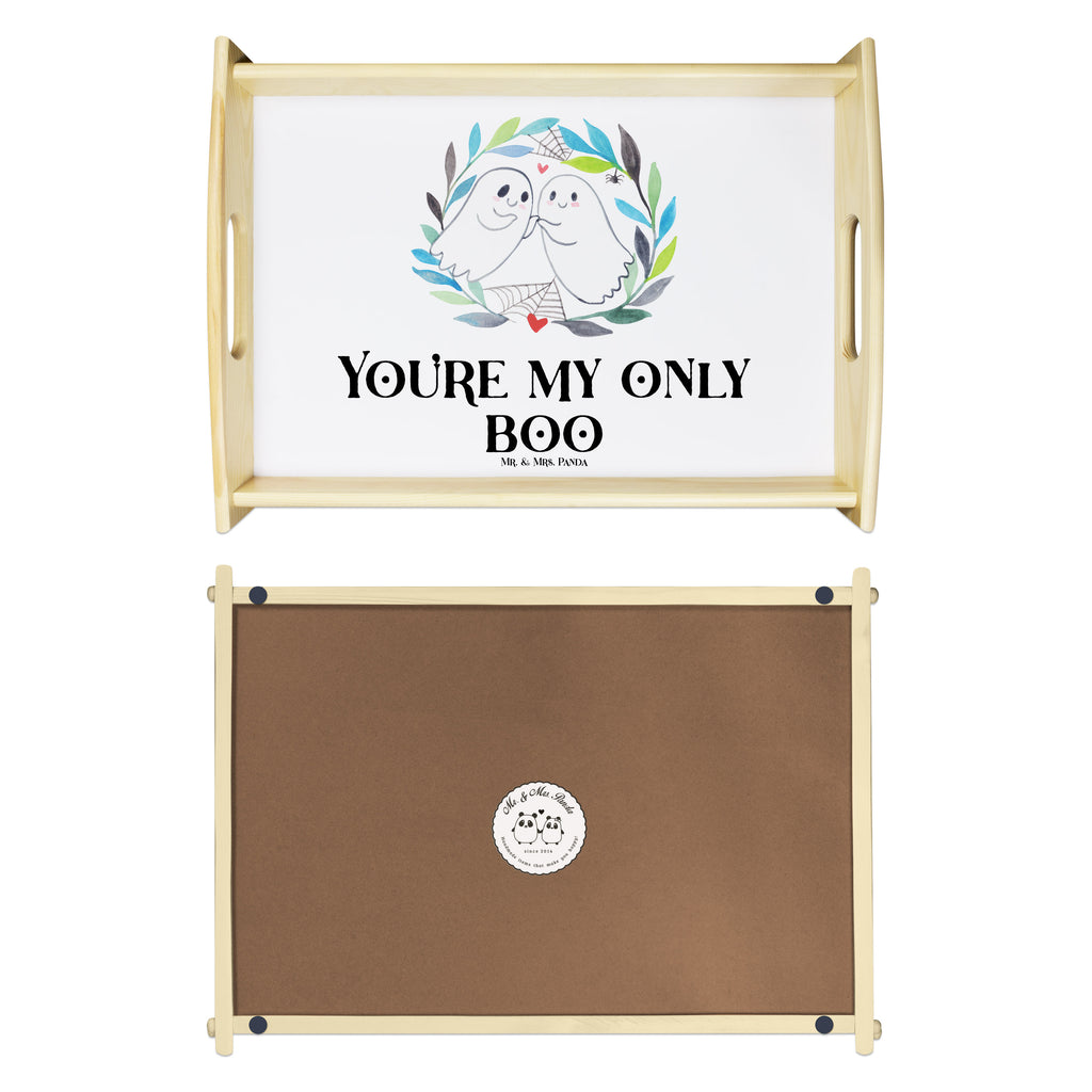 Serviertablett Gespenster  Liebe Tablett, Holztablett, Küchentablett, Dekotablett, Frühstückstablett, Halloween, Deko, Martinssingen, Dekoration, Geschenke, Schenken, Gespenst, Paar, Verliebt