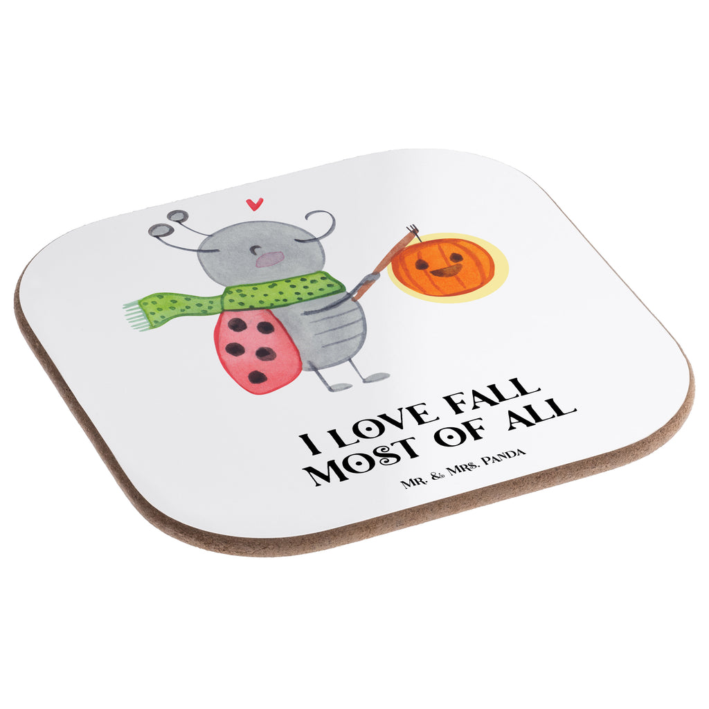 Quadratische Untersetzer Smörle Laterne Bierdeckel, Glasuntersetzer, Untersetzer Gläser, Getränkeuntersetzer, Halloween, Deko, Martinssingen, Dekoration, Geschenke, Schenken, Laterne, Herbst, Smörle, Marienkäfer