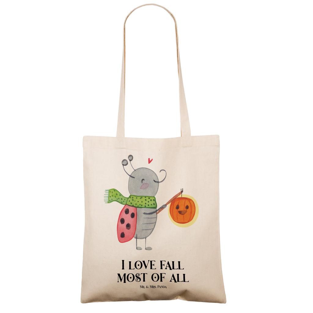 Tragetasche Smörle Laterne Beuteltasche, Beutel, Einkaufstasche, Jutebeutel, Stoffbeutel, Halloween, Deko, Martinssingen, Dekoration, Geschenke, Schenken, Laterne, Herbst, Smörle, Marienkäfer
