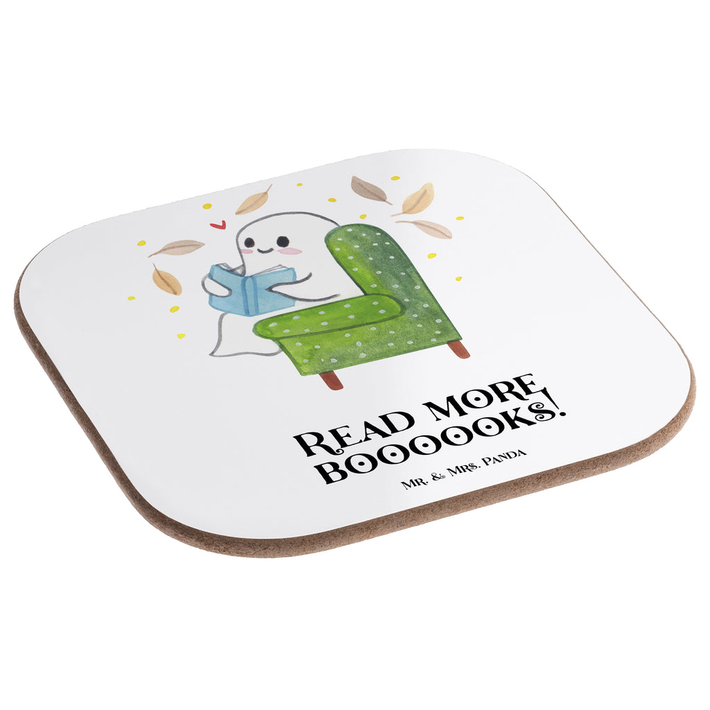 Quadratische Untersetzer Gespenst  Buch Bierdeckel, Glasuntersetzer, Untersetzer Gläser, Getränkeuntersetzer, Halloween, Deko, Martinssingen, Dekoration, Geschenke, Schenken, Gespenst, Buch, Herbst, gemütlich