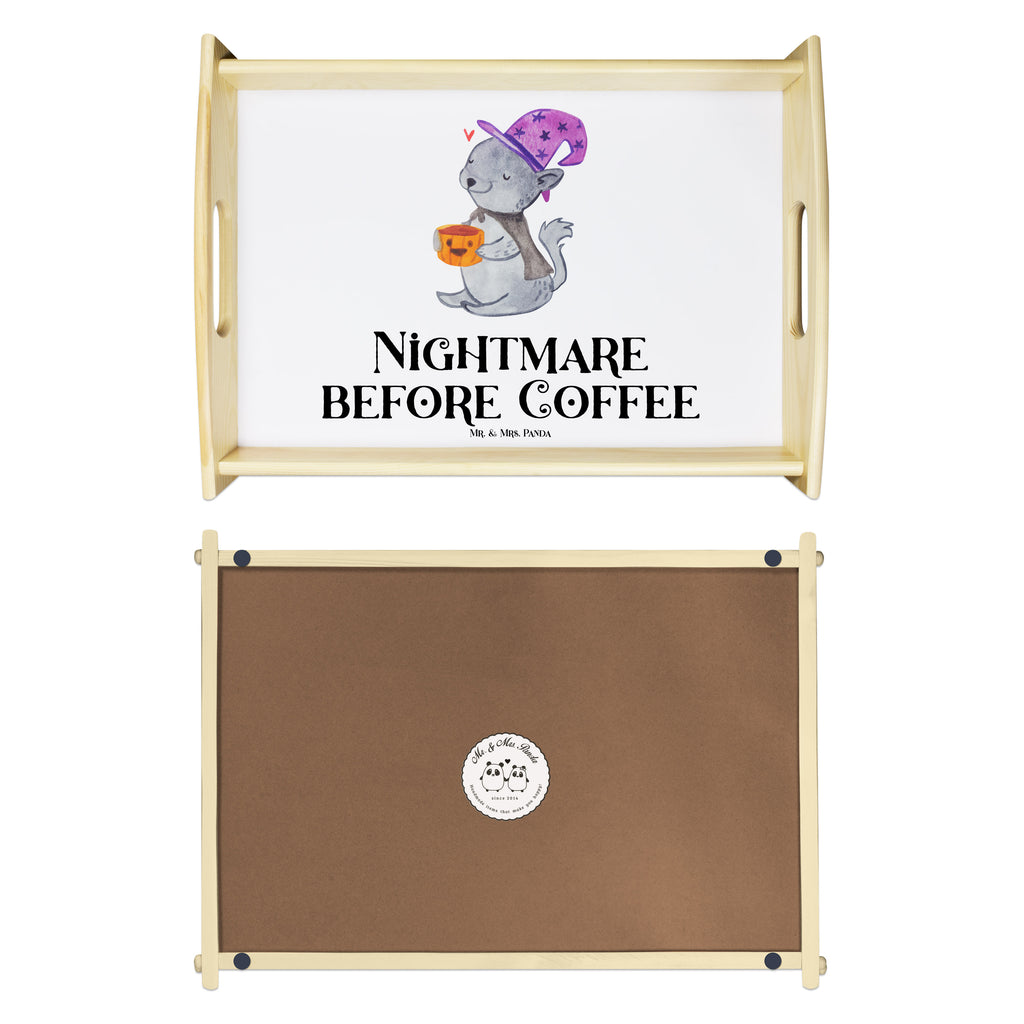 Serviertablett Kater Kaffee Tablett, Holztablett, Küchentablett, Dekotablett, Frühstückstablett, Halloween, Deko, Martinssingen, Dekoration, Geschenke, Schenken, Hexe, Kater, Kaffee, Magie