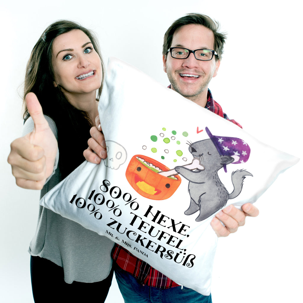 40x40 Kissen Kater Hexenkessel Kissenhülle, Kopfkissen, Sofakissen, Dekokissen, Motivkissen, Halloween, Deko, Martinssingen, Dekoration, Geschenke, Schenken, Hexe, Kater, Hexenkessel, Zaubertrank