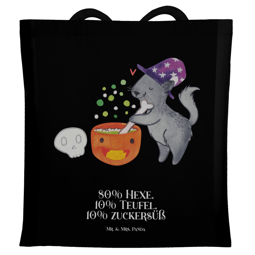 Tragetasche Kater Hexenkessel Beuteltasche, Beutel, Einkaufstasche, Jutebeutel, Stoffbeutel, Halloween, Deko, Martinssingen, Dekoration, Geschenke, Schenken, Hexe, Kater, Hexenkessel, Zaubertrank