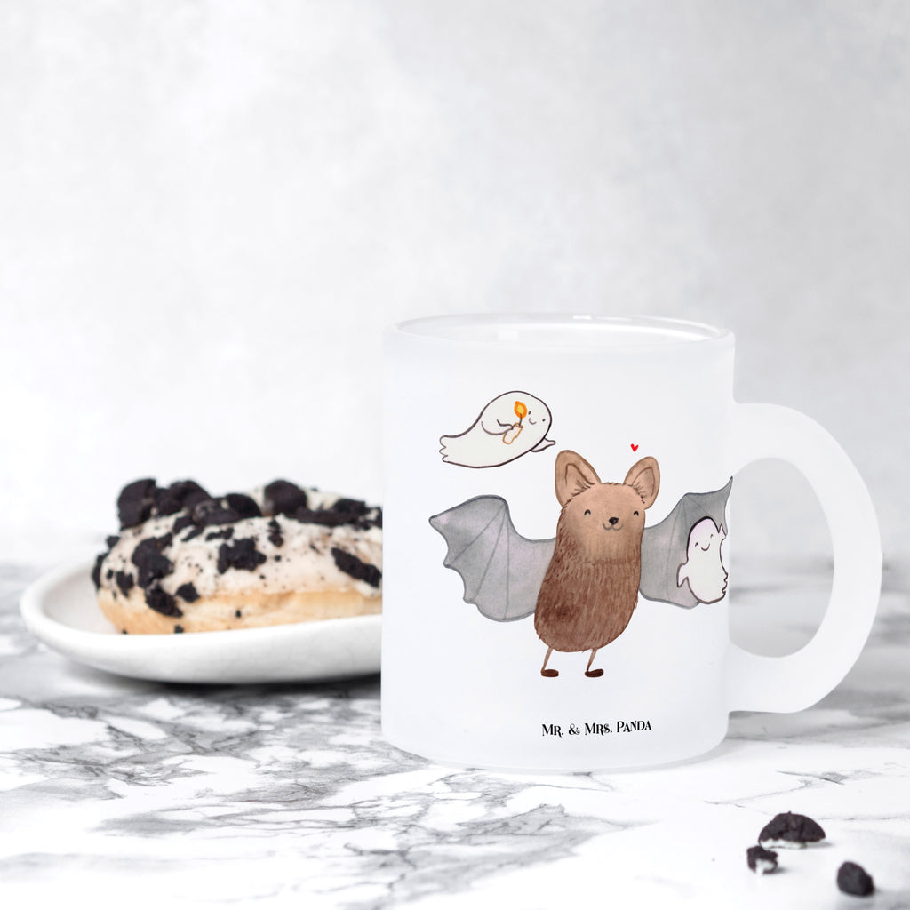 Teetasse Fledermaus Gespenster Teetasse, Teeglas, Teebecher, Tasse mit Henkel, Tasse, Glas Teetasse, Teetasse aus Glas, Halloween, Deko, Martinssingen, Dekoration, Geschenke, Schenken, Halloween Deko, Trick or Treat, Süßes sonst gibt's saures, Fledermaus, Gespenster