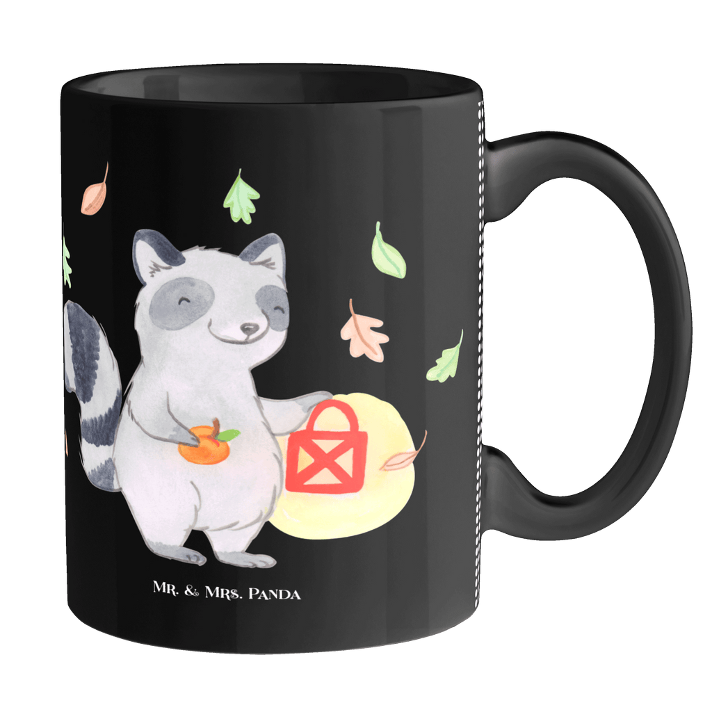 Tasse Waschbär Laterne
