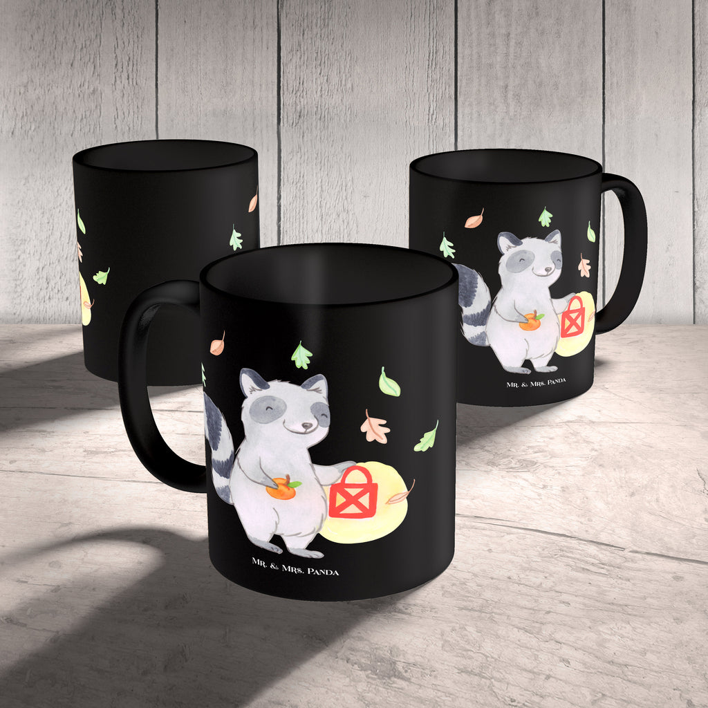 Tasse Waschbär Laterne