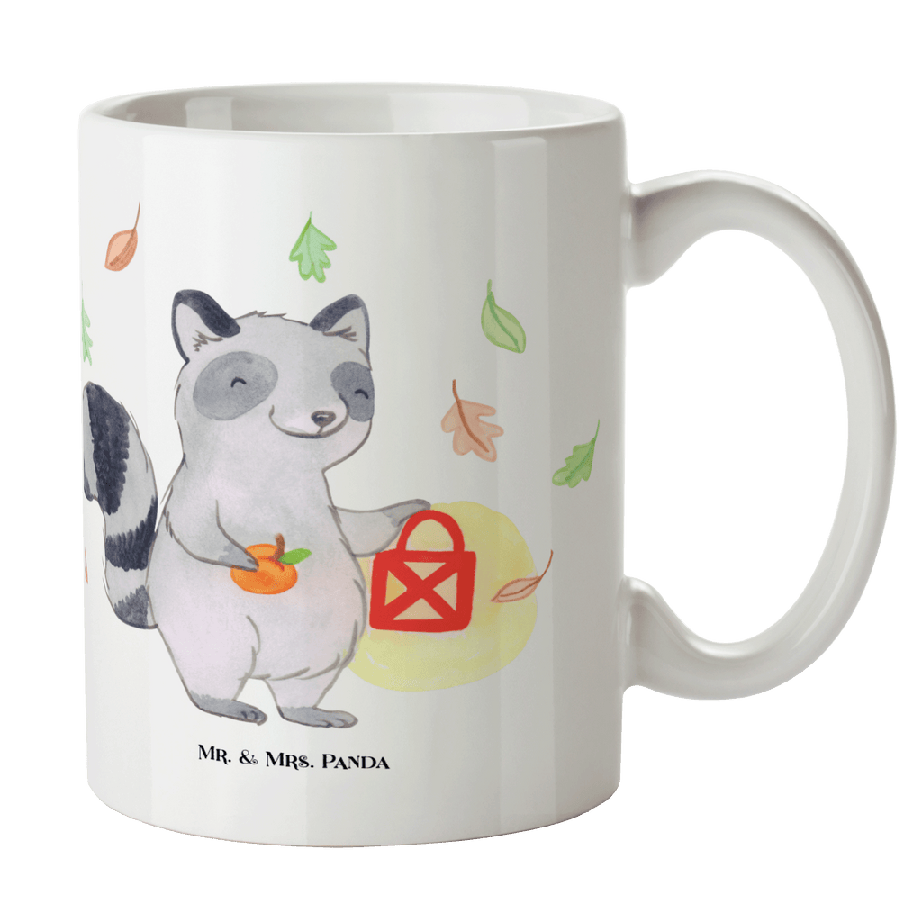 Tasse Waschbär Laterne