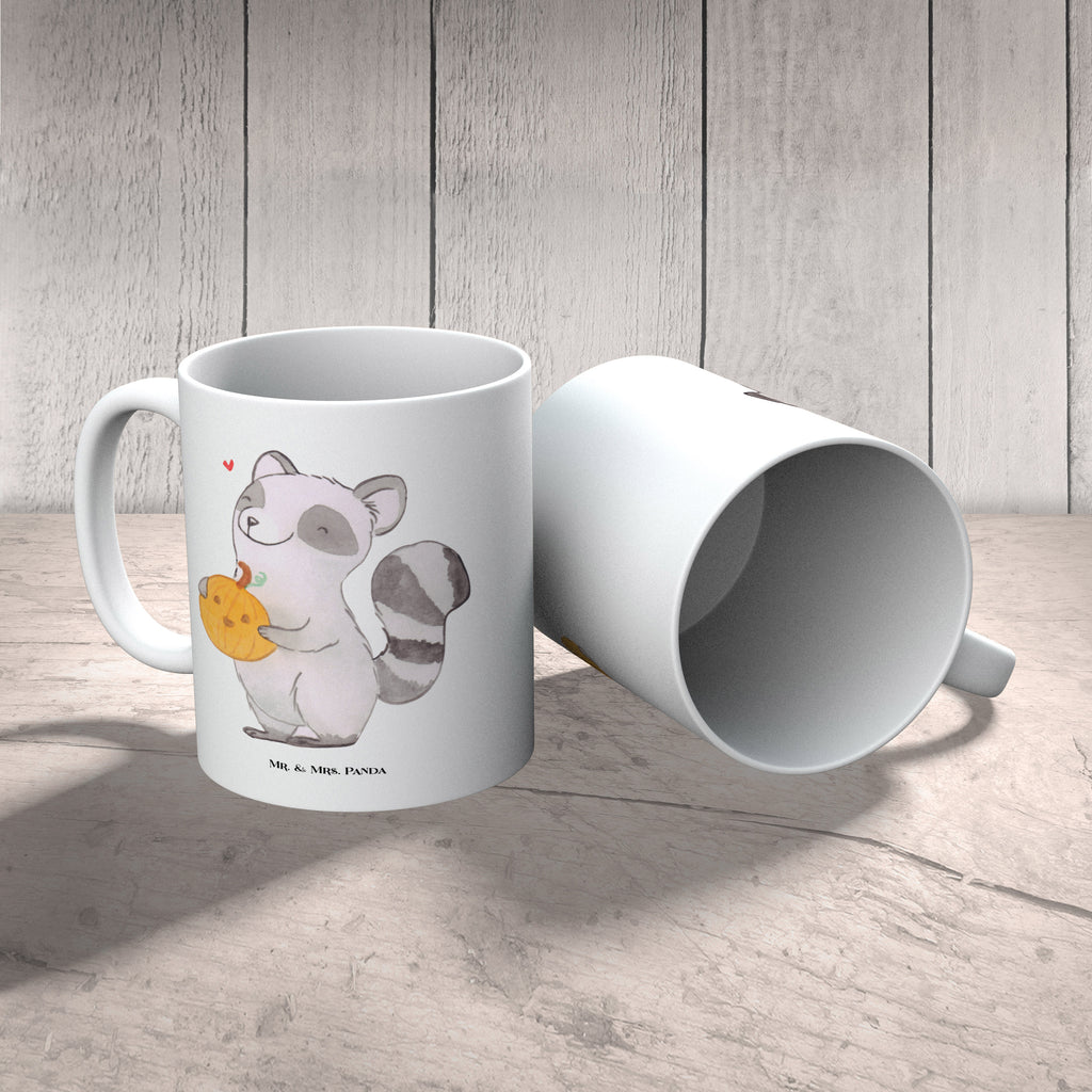 Tasse Waschbär Kürbis