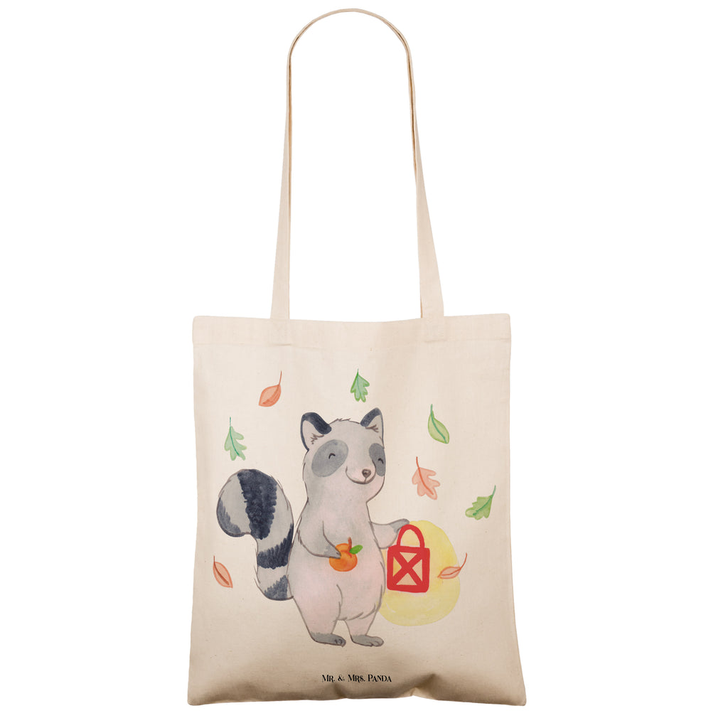 Tragetasche Waschbär Laterne Beuteltasche, Beutel, Einkaufstasche, Jutebeutel, Stoffbeutel, Halloween, Deko, Martinssingen, Dekoration, Geschenke, Schenken, Halloween Deko, Trick or Treat, Süßes sonst gibt's saures, Waschbär, Laterne, Herbst