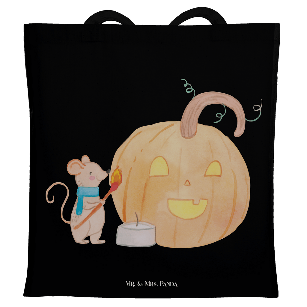 Tragetasche Kürbis Maus Beuteltasche, Beutel, Einkaufstasche, Jutebeutel, Stoffbeutel, Halloween, Deko, Martinssingen, Dekoration, Geschenke, Schenken, Halloween Deko, Trick or Treat, Süßes sonst gibt's saures, Maus, Kürbis, Kerzen