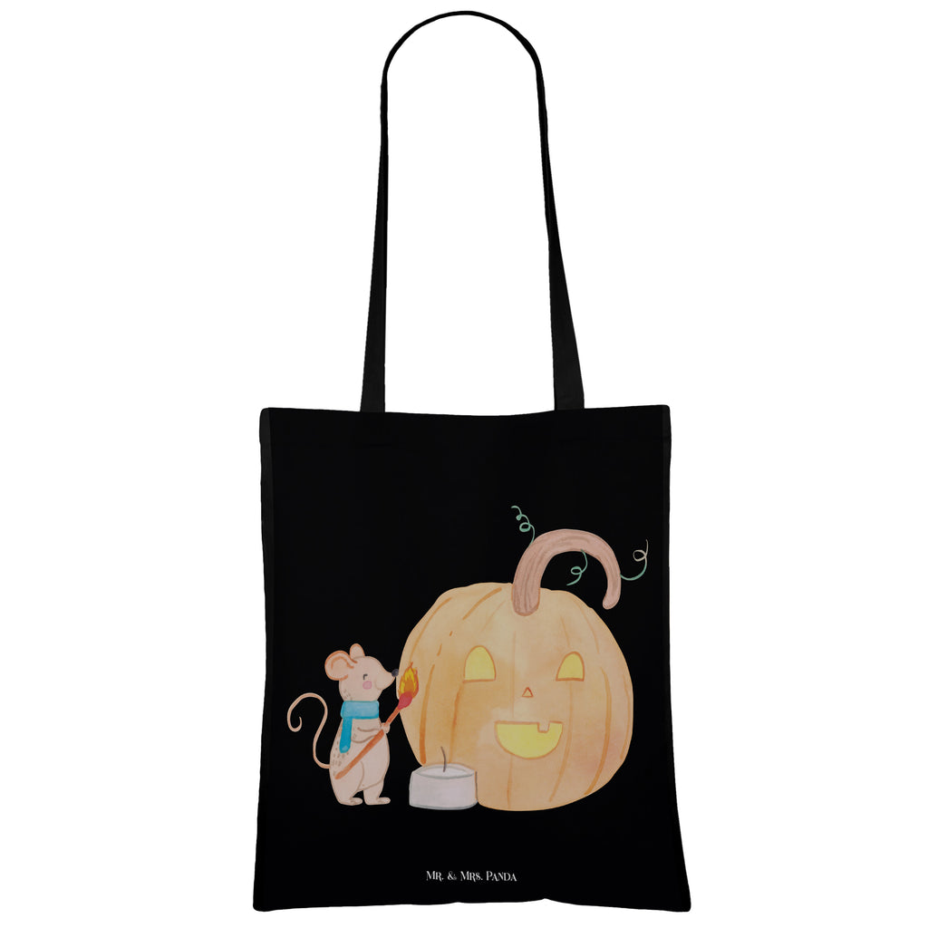 Tragetasche Kürbis Maus Beuteltasche, Beutel, Einkaufstasche, Jutebeutel, Stoffbeutel, Halloween, Deko, Martinssingen, Dekoration, Geschenke, Schenken, Halloween Deko, Trick or Treat, Süßes sonst gibt's saures, Maus, Kürbis, Kerzen