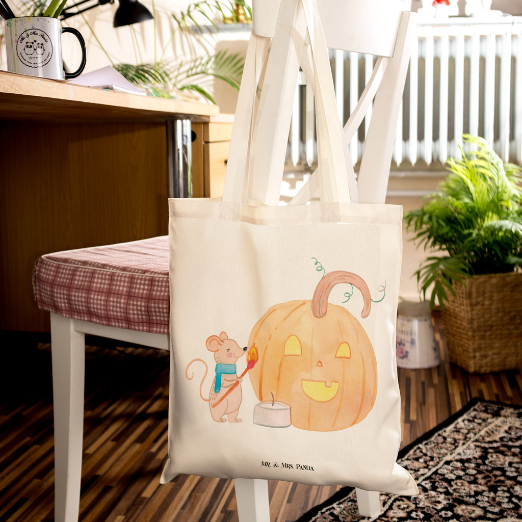 Tragetasche Kürbis Maus Beuteltasche, Beutel, Einkaufstasche, Jutebeutel, Stoffbeutel, Halloween, Deko, Martinssingen, Dekoration, Geschenke, Schenken, Halloween Deko, Trick or Treat, Süßes sonst gibt's saures, Maus, Kürbis, Kerzen