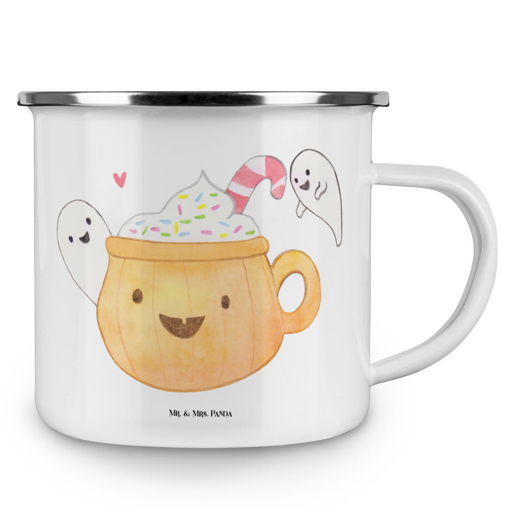 Camping Emaille Tasse Kaffee Gespenst Campingtasse, Trinkbecher, Metalltasse, Outdoor Tasse, Emaille Trinkbecher, Blechtasse Outdoor, Emaille Campingbecher, Edelstahl Trinkbecher, Metalltasse für Camping, Kaffee Blechtasse, Camping Tasse Metall, Halloween, Deko, Martinssingen, Dekoration, Geschenke, Schenken, Halloween Deko, Trick or Treat, Süßes sonst gibt's saures, Pumpkin spiced Latte, Kaffee, Gespenst