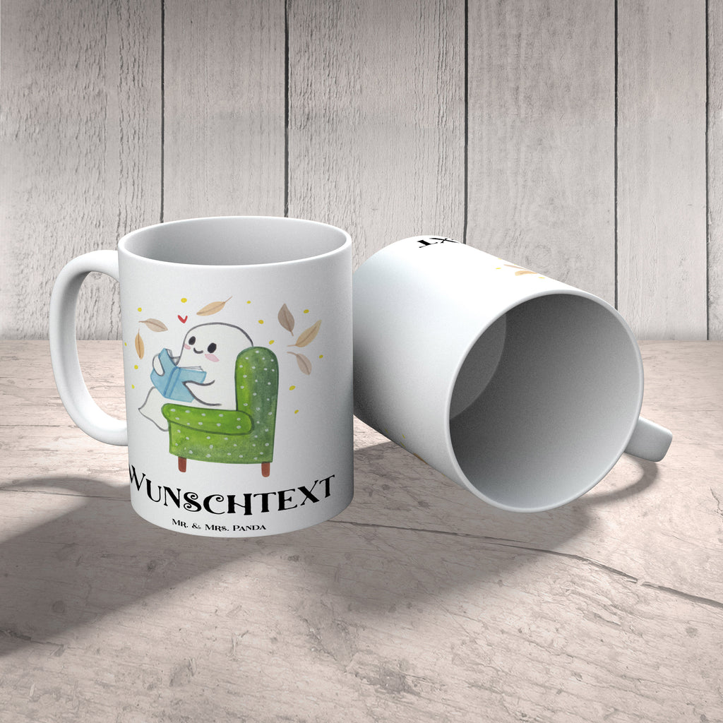 Personalisierte Tasse Gespenst  Buch Personalisierte Tasse, Namenstasse, Wunschname, Personalisiert, Tasse, Namen, Drucken, Tasse mit Namen, Halloween, Deko, Martinssingen, Dekoration, Geschenke, Schenken, Gespenst, Buch, Herbst, gemütlich