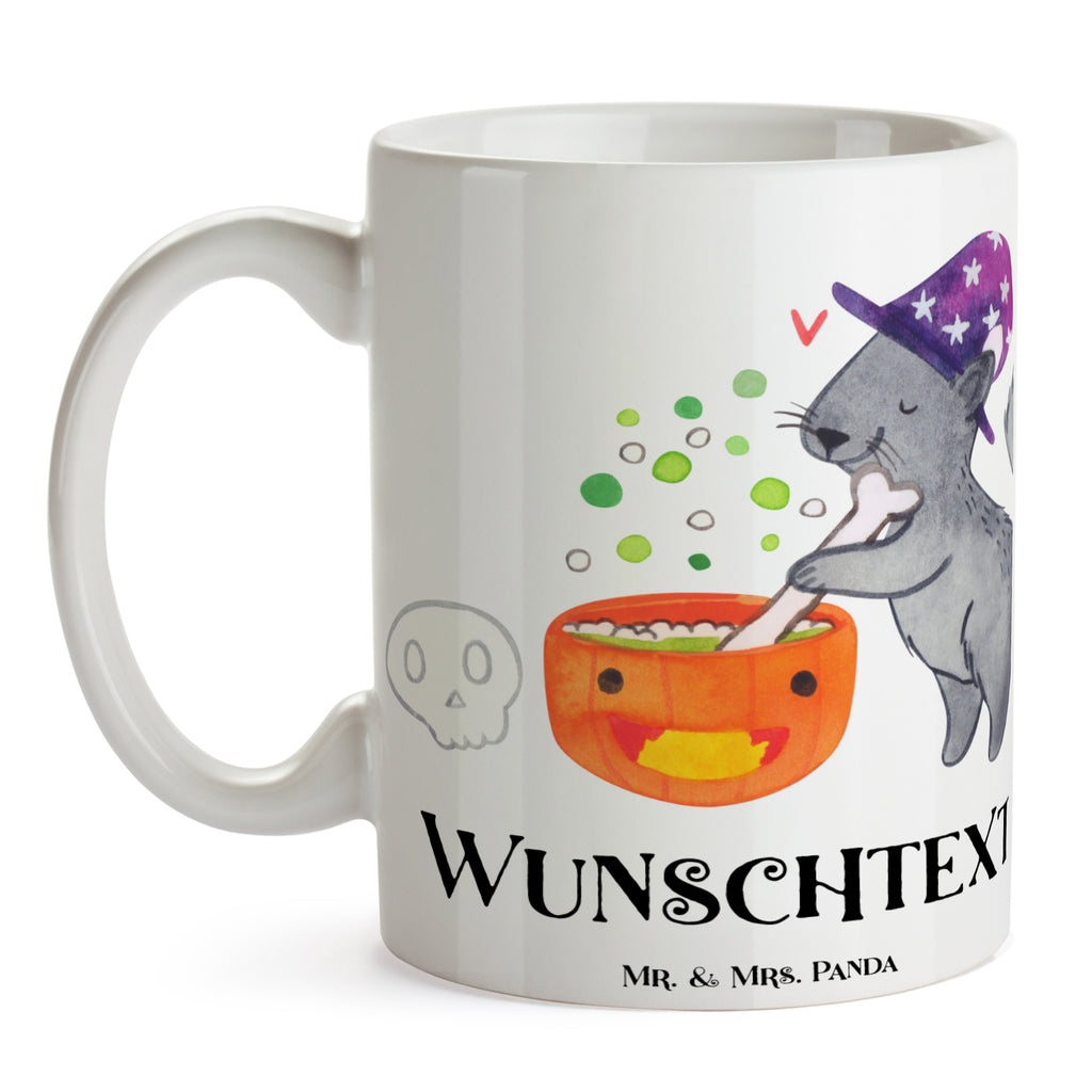 Personalisierte Tasse Kater Hexenkessel