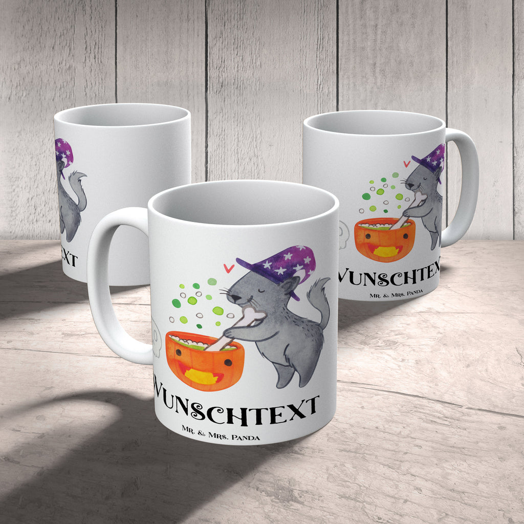 Personalisierte Tasse Kater Hexenkessel
