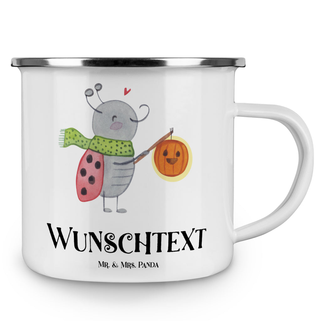 Personalisierte Emaille Tasse Smörle Laterne Emaille Tasse personalisiert, Emaille Tasse mit Namen, Campingtasse personalisiert, Namenstasse, Campingtasse bedrucken, Campinggeschirr personalsisert, Halloween, Deko, Martinssingen, Dekoration, Geschenke, Schenken, Laterne, Herbst, Smörle, Marienkäfer