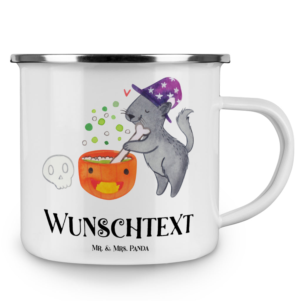 Personalisierte Emaille Tasse Kater Hexenkessel Emaille Tasse personalisiert, Emaille Tasse mit Namen, Campingtasse personalisiert, Namenstasse, Campingtasse bedrucken, Campinggeschirr personalsisert, Halloween, Deko, Martinssingen, Dekoration, Geschenke, Schenken, Hexe, Kater, Hexenkessel, Zaubertrank