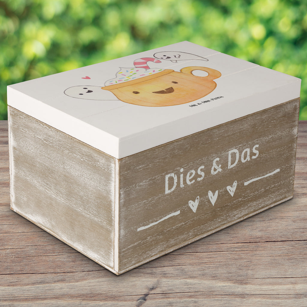 Holzkiste Kaffee Gespenst