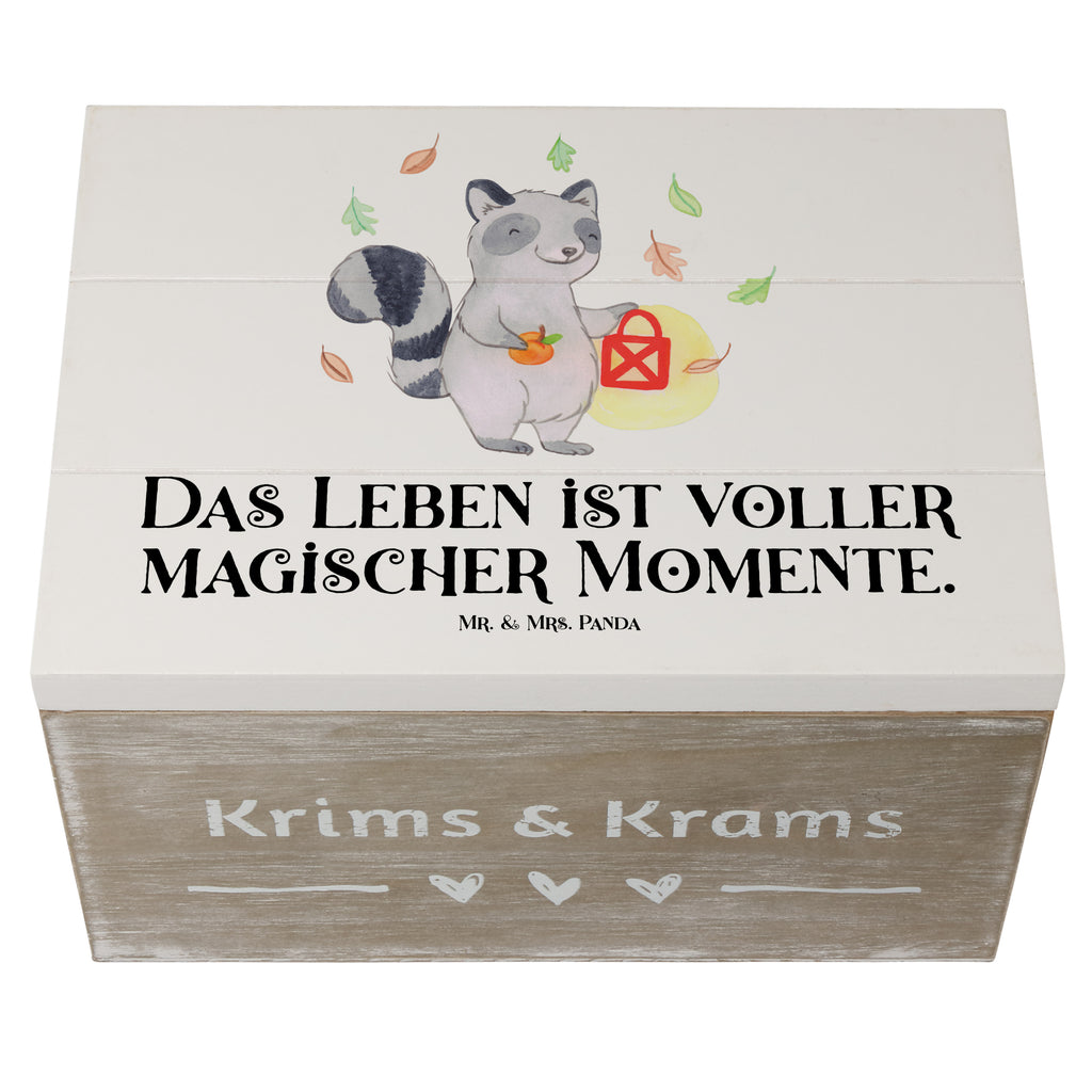 Holzkiste Waschbär Laterne Holzkiste, Kiste, Schatzkiste, Truhe, Schatulle, XXL, Erinnerungsbox, Erinnerungskiste, Dekokiste, Aufbewahrungsbox, Halloween, Deko, Martinssingen, Dekoration, Geschenke, Schenken, Halloween Deko, Trick or Treat, Süßes sonst gibt's saures, Waschbär, Laterne, Herbst