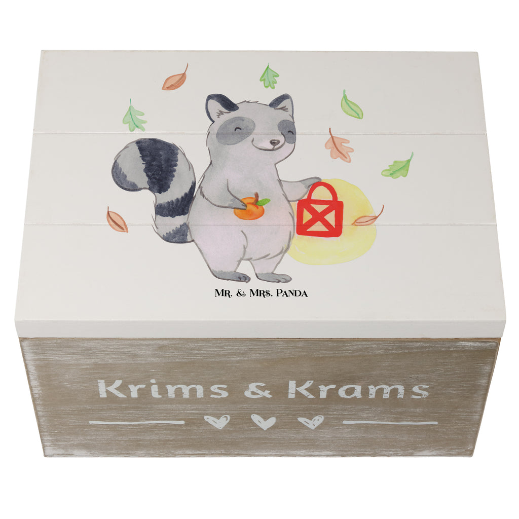 Holzkiste Waschbär Laterne Holzkiste, Kiste, Schatzkiste, Truhe, Schatulle, XXL, Erinnerungsbox, Erinnerungskiste, Dekokiste, Aufbewahrungsbox, Halloween, Deko, Martinssingen, Dekoration, Geschenke, Schenken, Halloween Deko, Trick or Treat, Süßes sonst gibt's saures, Waschbär, Laterne, Herbst