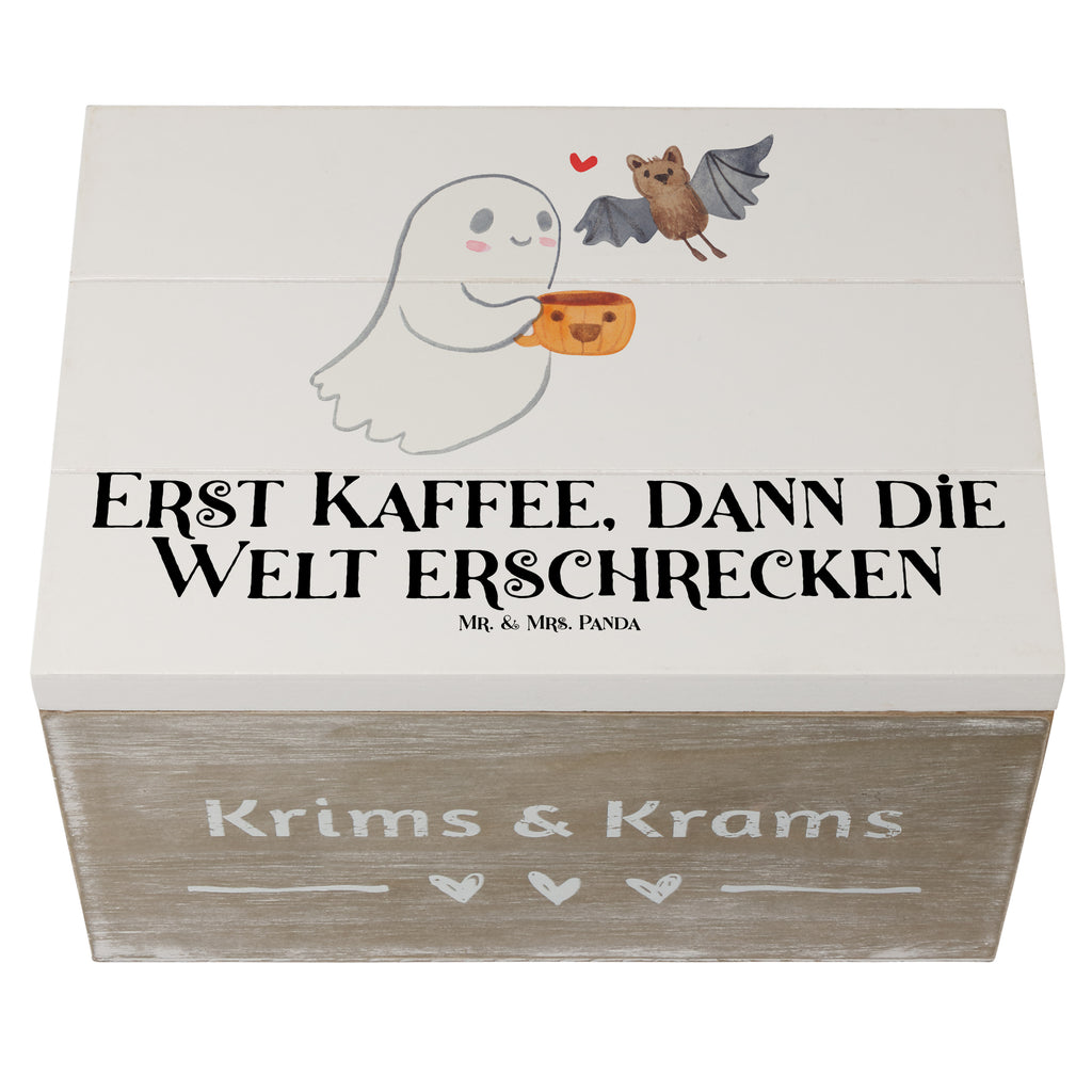 Holzkiste Gespenst Kaffee Holzkiste, Kiste, Schatzkiste, Truhe, Schatulle, XXL, Erinnerungsbox, Erinnerungskiste, Dekokiste, Aufbewahrungsbox, Halloween, Deko, Martinssingen, Dekoration, Geschenke, Schenken, Gespenst, Kaffee