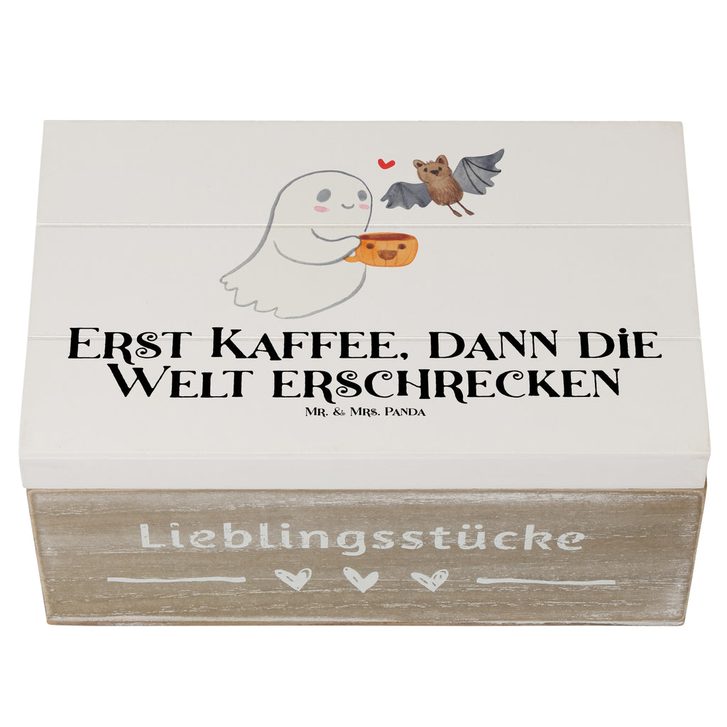 Holzkiste Gespenst Kaffee Holzkiste, Kiste, Schatzkiste, Truhe, Schatulle, XXL, Erinnerungsbox, Erinnerungskiste, Dekokiste, Aufbewahrungsbox, Halloween, Deko, Martinssingen, Dekoration, Geschenke, Schenken, Gespenst, Kaffee