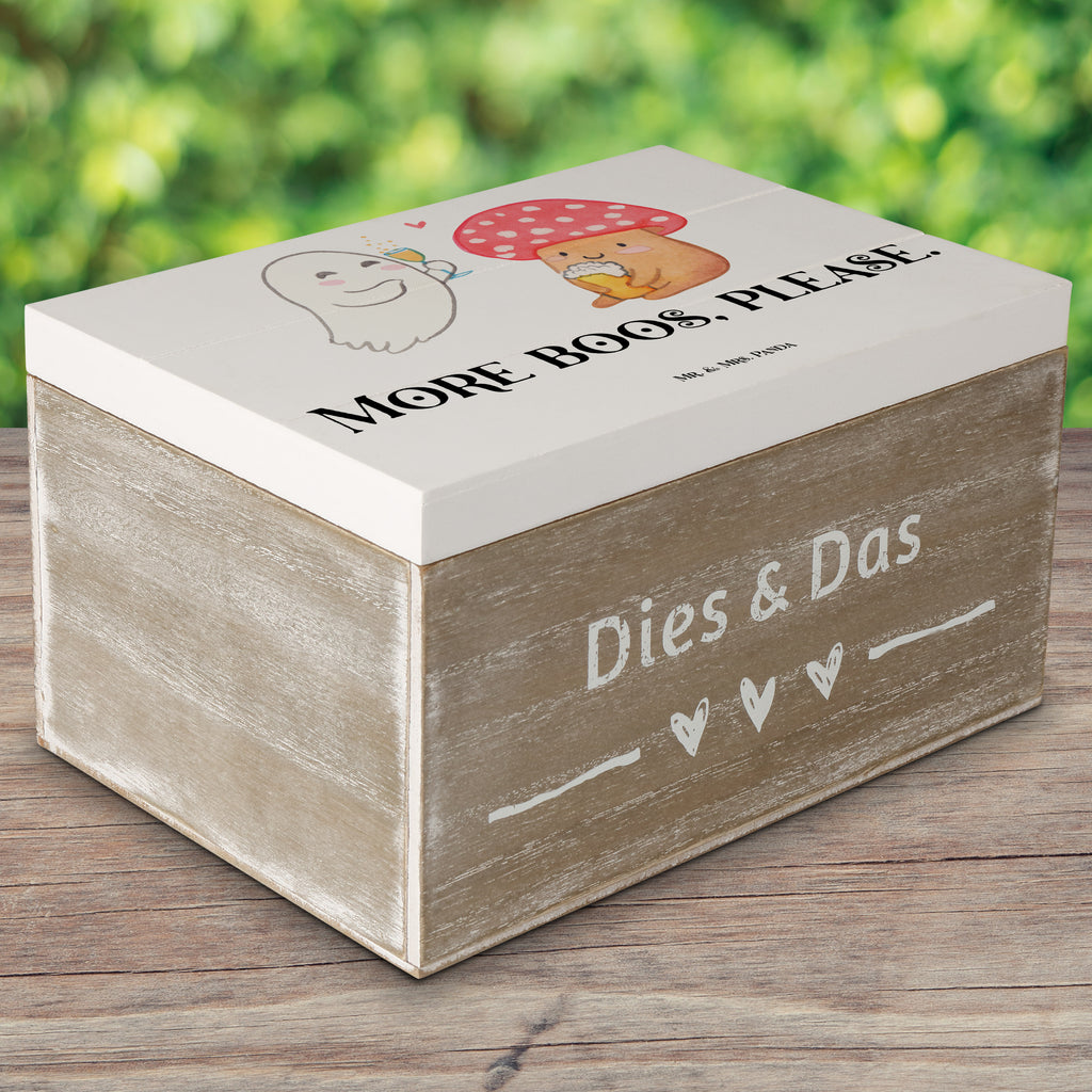 Holzkiste Gespenst  Prost