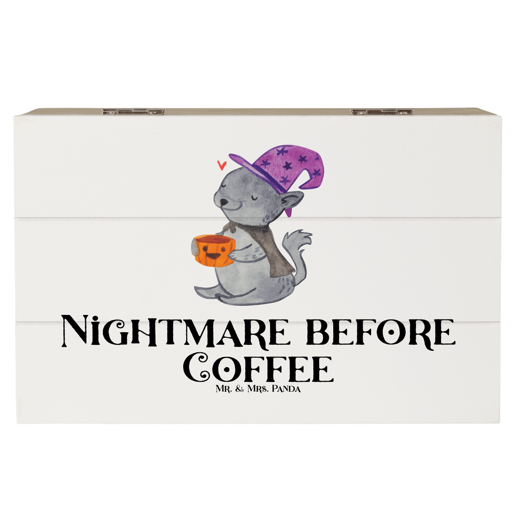 Holzkiste Kater Kaffee Holzkiste, Kiste, Schatzkiste, Truhe, Schatulle, XXL, Erinnerungsbox, Erinnerungskiste, Dekokiste, Aufbewahrungsbox, Halloween, Deko, Martinssingen, Dekoration, Geschenke, Schenken, Hexe, Kater, Kaffee, Magie