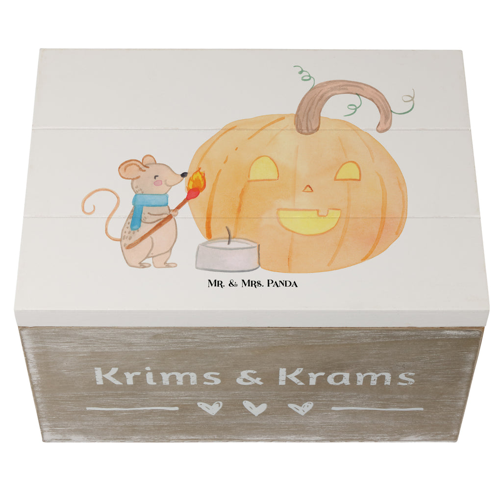 Holzkiste Kürbis Maus Holzkiste, Kiste, Schatzkiste, Truhe, Schatulle, XXL, Erinnerungsbox, Erinnerungskiste, Dekokiste, Aufbewahrungsbox, Halloween, Deko, Martinssingen, Dekoration, Geschenke, Schenken, Halloween Deko, Trick or Treat, Süßes sonst gibt's saures, Maus, Kürbis, Kerzen