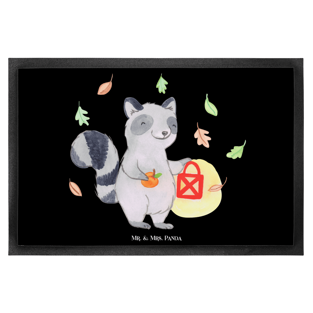 Fußmatte Waschbär Laterne Halloween, Halloween Deko, Trick or Treat, Süßes sonst gibt's saures, Waschbär, Laterne, Herbst Türvorleger, Schmutzmatte, Fußabtreter, Matte, Schmutzfänger, Fußabstreifer, Schmutzfangmatte, Türmatte, Motivfußmatte,  Haustürmatte, Vorleger  Halloween, Deko, Martinssingen, Dekoration, Geschenke, Schenken