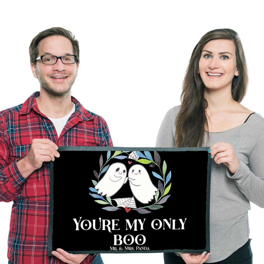 Fußmatte Gespenster  Liebe Türvorleger, Schmutzmatte, Fußabtreter, Matte, Schmutzfänger, Fußabstreifer, Schmutzfangmatte, Türmatte, Motivfußmatte, Haustürmatte, Vorleger, Halloween, Deko, Martinssingen, Dekoration, Geschenke, Schenken, Gespenst, Paar, Verliebt