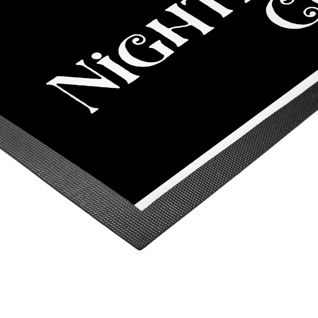 Fußmatte Kater Kaffee Türvorleger, Schmutzmatte, Fußabtreter, Matte, Schmutzfänger, Fußabstreifer, Schmutzfangmatte, Türmatte, Motivfußmatte, Haustürmatte, Vorleger, Halloween, Deko, Martinssingen, Dekoration, Geschenke, Schenken, Hexe, Kater, Kaffee, Magie