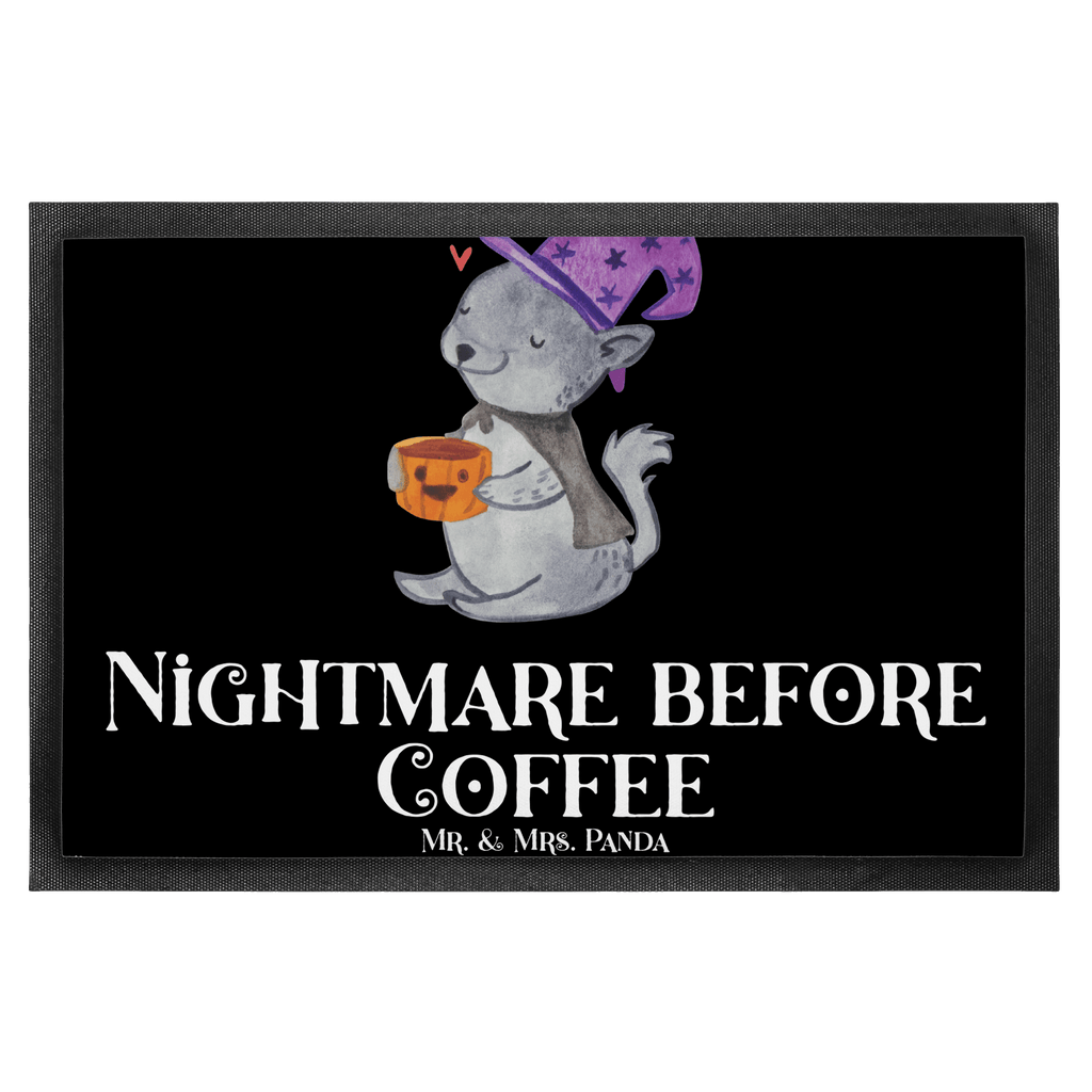 Fußmatte Kater Kaffee Türvorleger, Schmutzmatte, Fußabtreter, Matte, Schmutzfänger, Fußabstreifer, Schmutzfangmatte, Türmatte, Motivfußmatte, Haustürmatte, Vorleger, Halloween, Deko, Martinssingen, Dekoration, Geschenke, Schenken, Hexe, Kater, Kaffee, Magie
