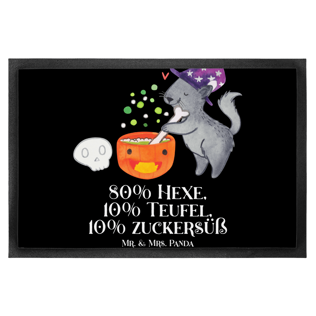 Fußmatte Kater Hexenkessel Türvorleger, Schmutzmatte, Fußabtreter, Matte, Schmutzfänger, Fußabstreifer, Schmutzfangmatte, Türmatte, Motivfußmatte, Haustürmatte, Vorleger, Halloween, Deko, Martinssingen, Dekoration, Geschenke, Schenken, Hexe, Kater, Hexenkessel, Zaubertrank, Zaubern