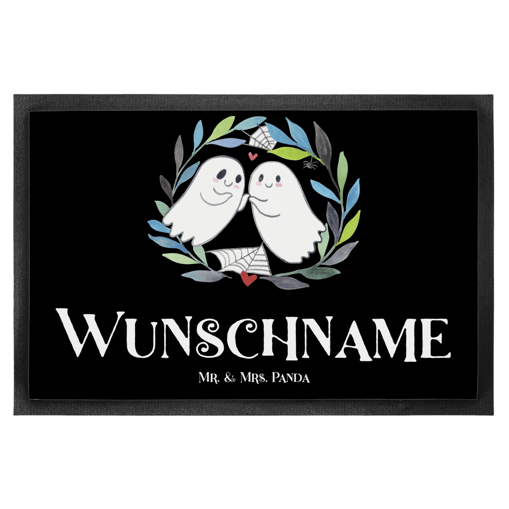 Personalisierte Fußmatte Gespenster  Liebe Personalisierte Fußmatte, Fußmatte mit Namen, Personalisieruung, Personalisiert, Fußmatte bedrucken, Türvorleger mit Namen, Haustürmatte personalisiert, Namensfussmatte, Wunschnamen, Bedrucken, Türvorleger personalisiert, Halloween, Deko, Martinssingen, Dekoration, Geschenke, Schenken, Gespenst, Paar, Verliebt