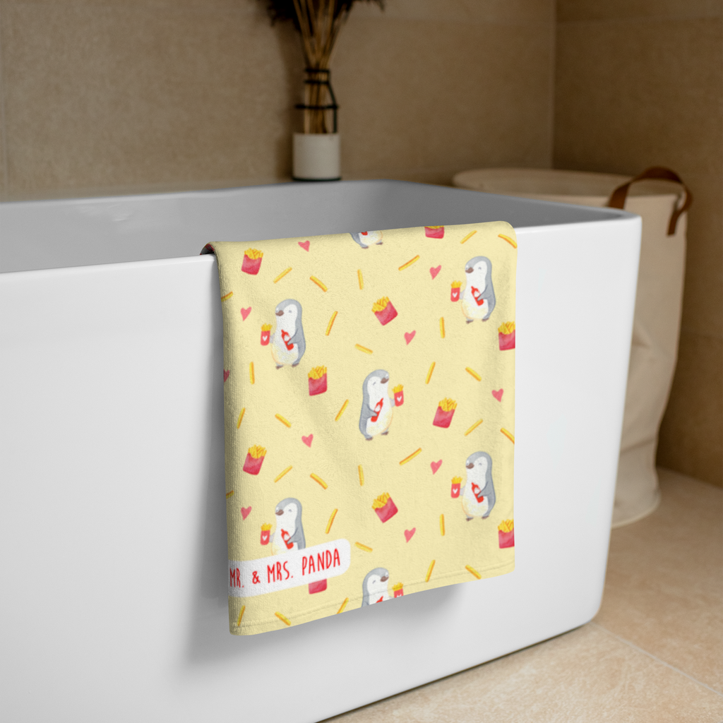 XL Badehandtuch Pinguin Pommes Handtuch, Badetuch, Duschtuch, Strandtuch, Saunatuch, Liebe, Partner, Freund, Freundin, Ehemann, Ehefrau, Heiraten, Verlobung, Heiratsantrag, Liebesgeschenk, Jahrestag, Hocheitstag, Valentinstag, Geschenk für Frauen, Hochzeitstag, Mitbringsel, Geschenk für Freundin, Geschenk für Partner, Liebesbeweis, für Männer, für Ehemann