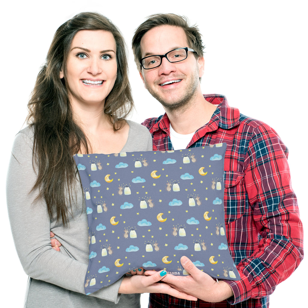 40x40 Kissen Maus Sterne Kissenhülle, Kopfkissen, Sofakissen, Dekokissen, Motivkissen, Tiermotive, Gute Laune, lustige Sprüche, Tiere, Maus, Sterne, Wunsch, Kind, Taufe, Taufgeschenk, Geburt, Schwangerschaft, erstes Kind, Kindergeburtstag, Geburtstag, Hoffnung, Träume
