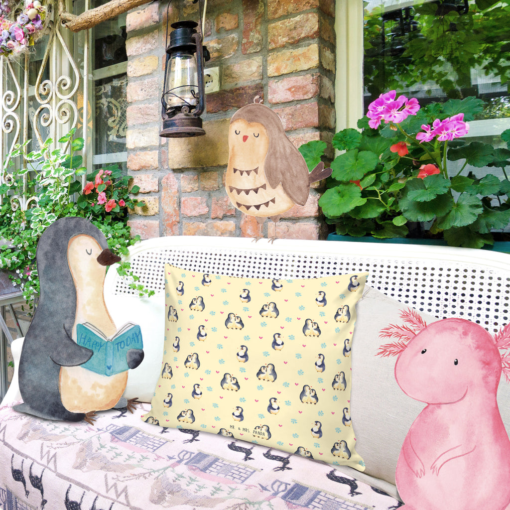 40x40 Kissen Pinguin umarmend Kissenhülle, Kopfkissen, Sofakissen, Dekokissen, Motivkissen, Pinguin, Liebe, Liebespaar, Liebesbeweis, Liebesgeschenk, Verlobung, Jahrestag, Hochzeitstag, Hochzeit, Hochzeitsgeschenk