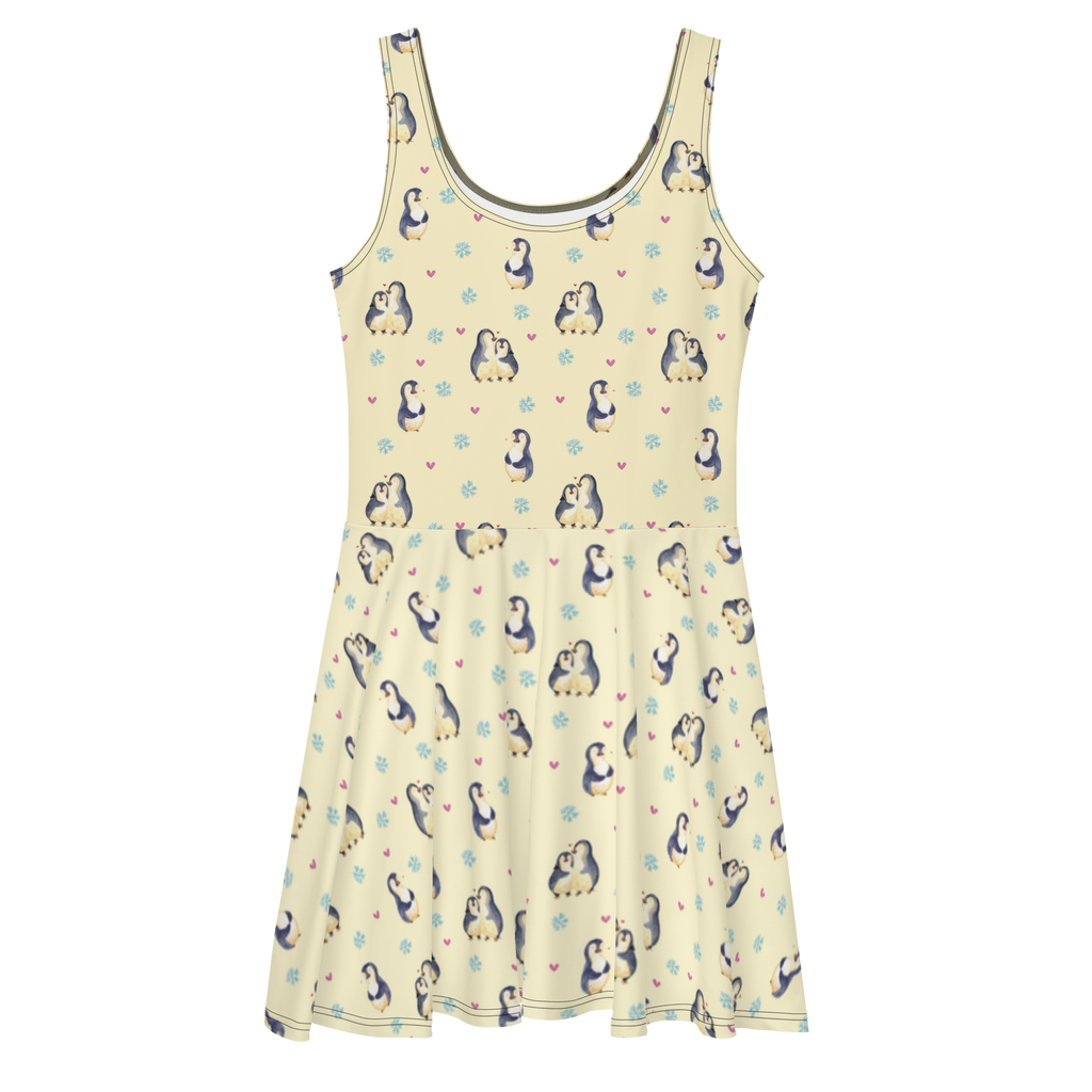 Sommerkleid Pinguin umarmend Sommerkleid, Kleid, Skaterkleid, Pinguin, Liebe, Liebespaar, Liebesbeweis, Liebesgeschenk, Verlobung, Jahrestag, Hochzeitstag, Hochzeit, Hochzeitsgeschenk