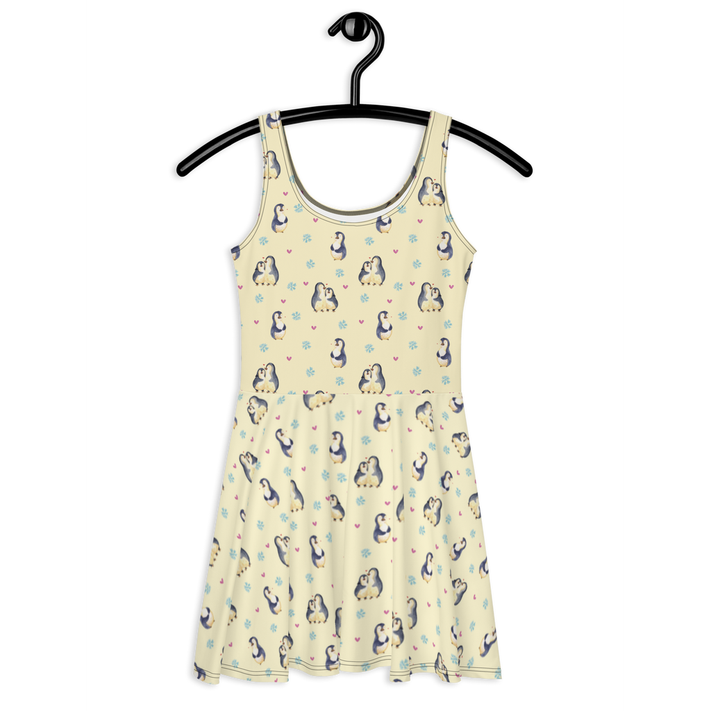 Sommerkleid Pinguin umarmend Sommerkleid, Kleid, Skaterkleid, Pinguin, Liebe, Liebespaar, Liebesbeweis, Liebesgeschenk, Verlobung, Jahrestag, Hochzeitstag, Hochzeit, Hochzeitsgeschenk